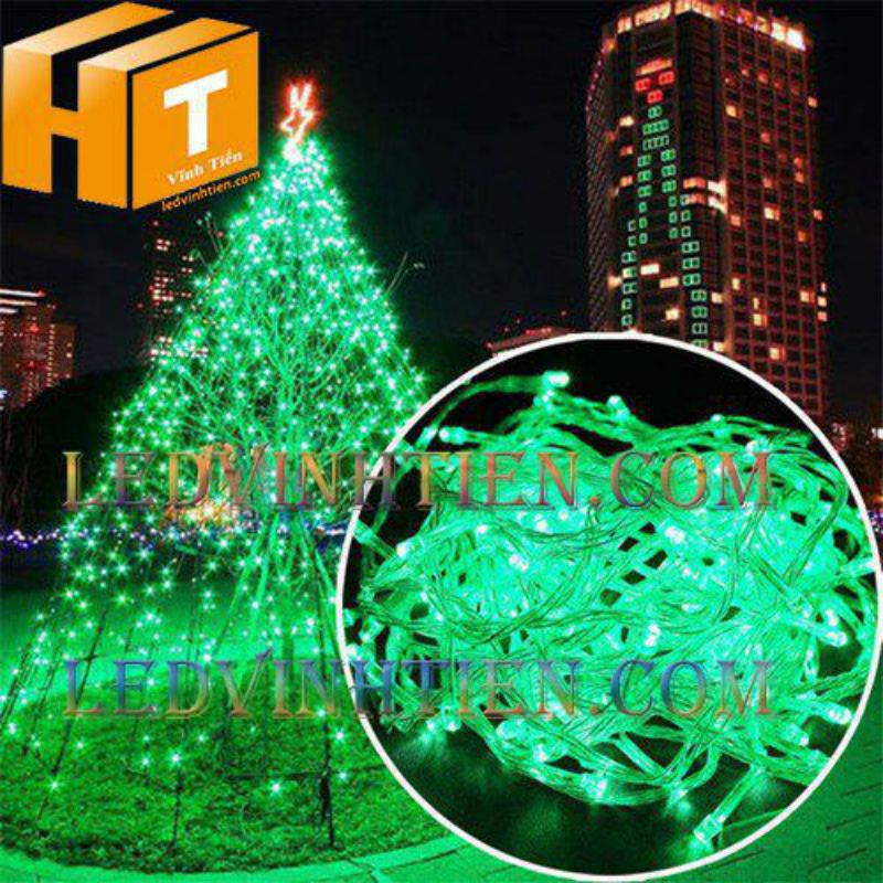 Đèn led trang trí noel ngoài trời 7m không chớp