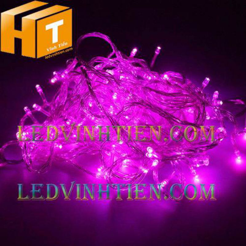 Đèn led trang trí cây thông noel màu hồng
