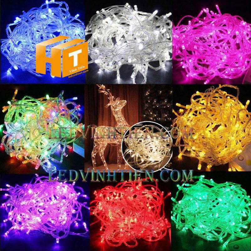 Đèn led trang trí cây thông noel, 8m