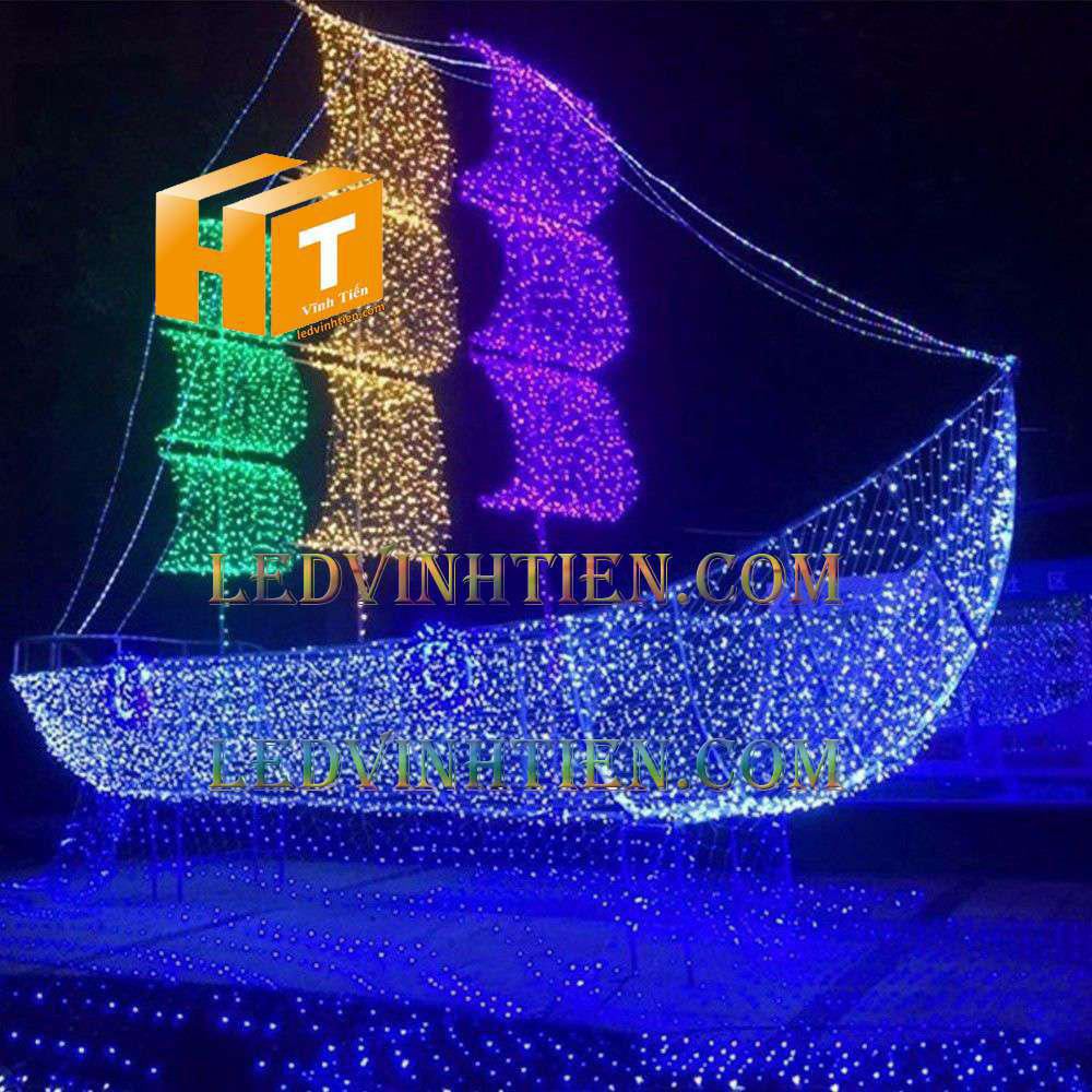 Dây led trang trí noel, sợi dài 8m, giá rẻ