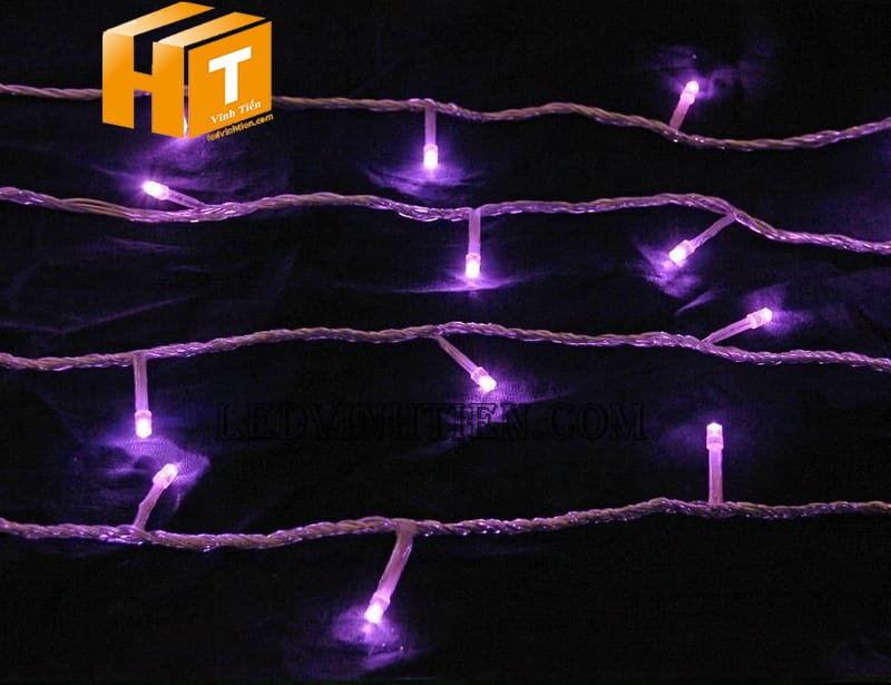 Dây đèn nháy màu tím, sợi dài 8m