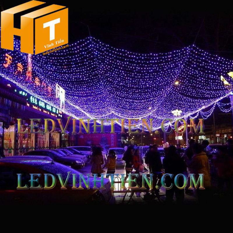Led trang trí 8m màu tím loại tốt