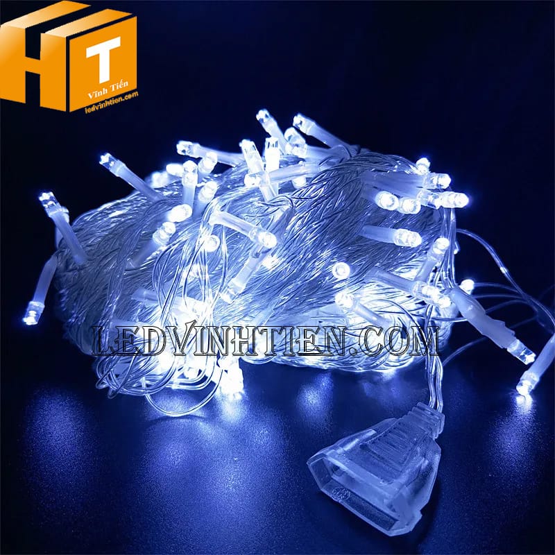 Dây đèn led trang trí noel 8m màu trắng