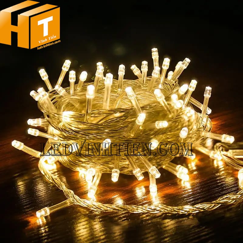 Đèn led dây trang trí noel 8m màu vàng