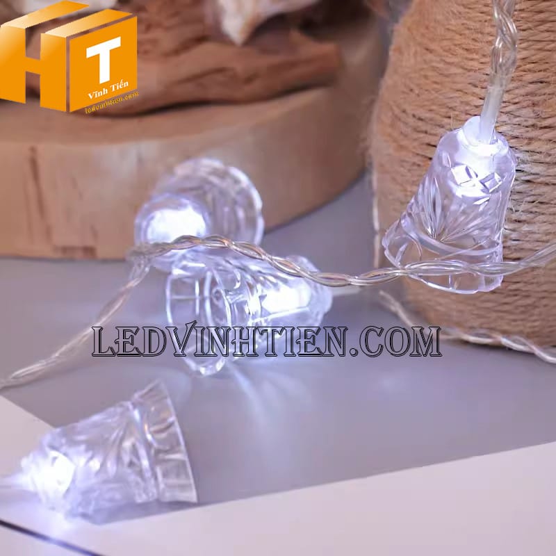 Dây led trang trí noel ánh sáng màu trắng