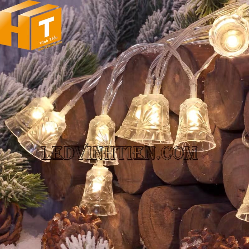 Dây led trang trí noel hình cái chuông siêu sáng