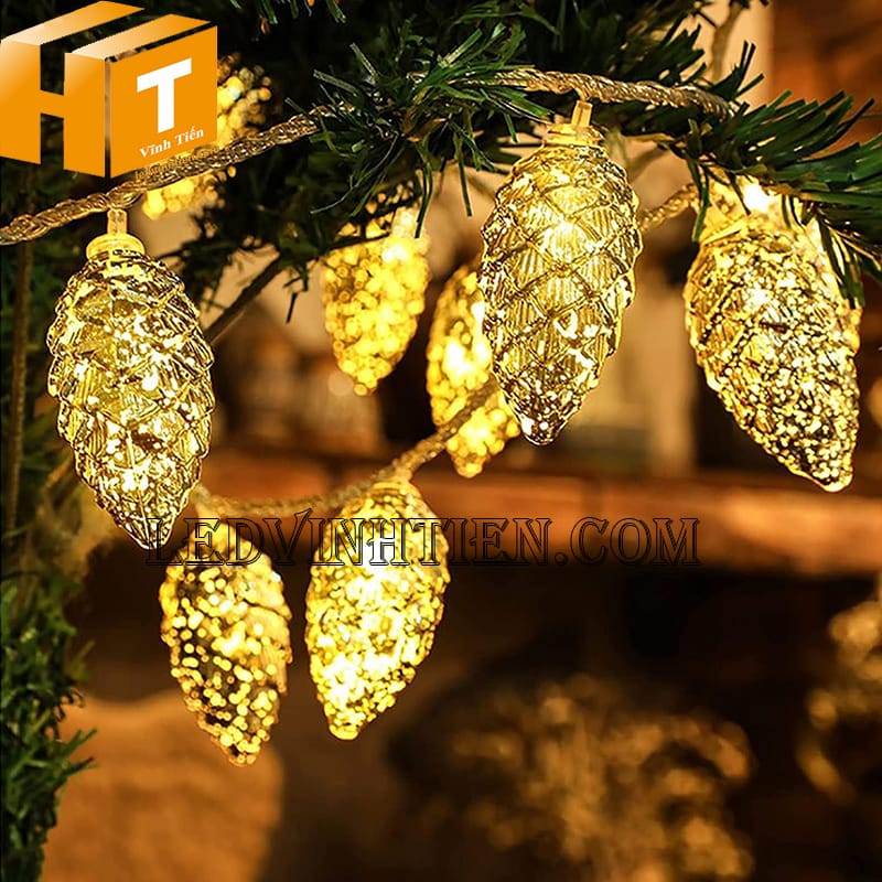 Đèn led trang trí cây thông noel siêu sáng dùng pin