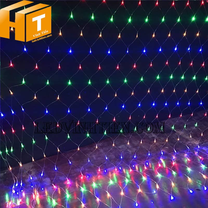 Đèn led rèm lưới cá 3x2m siêu sáng