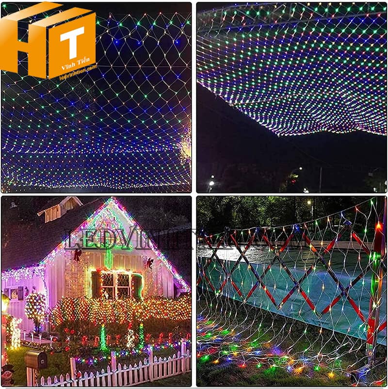 Đèn rèm lưới mắt cáo 3x2m siêu sáng