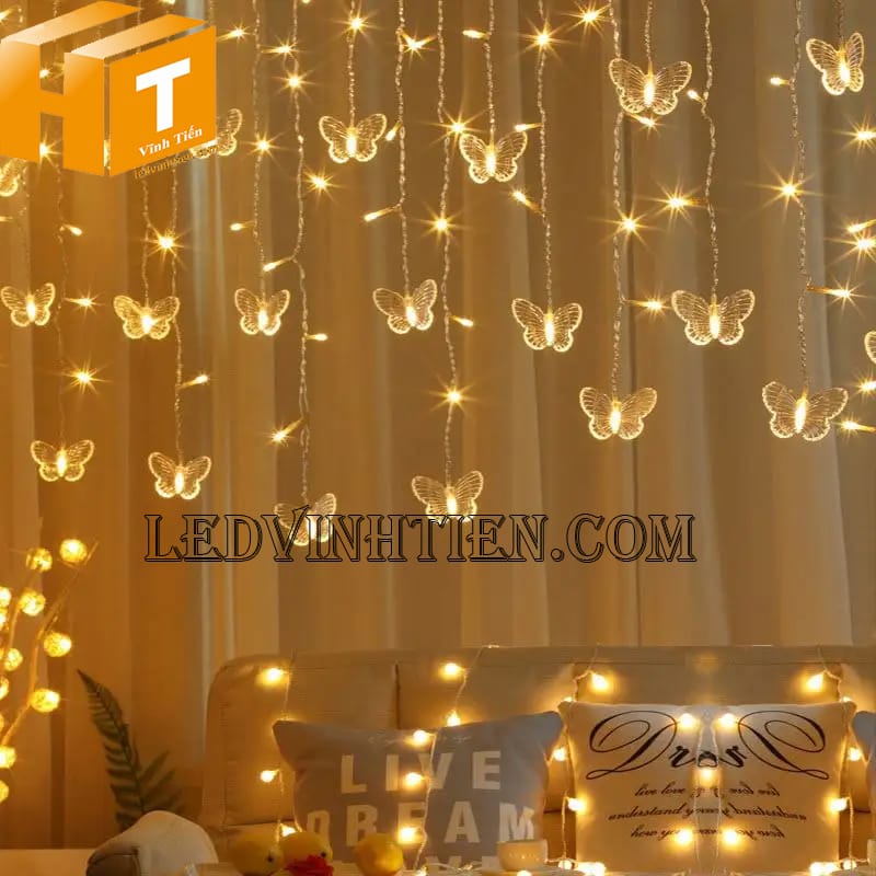 Dây đèn trang trí noel màu vàng