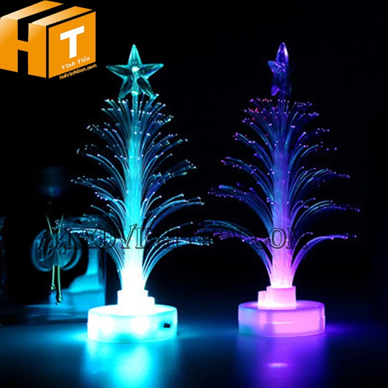 Cây thông noel mini ánh sáng tự động thay đổi màu