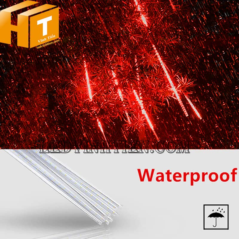 Đèn led sao băng 80cm màu đỏ