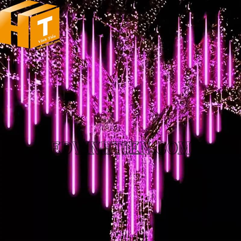 Đèn led sao băng 50cm màu hồng