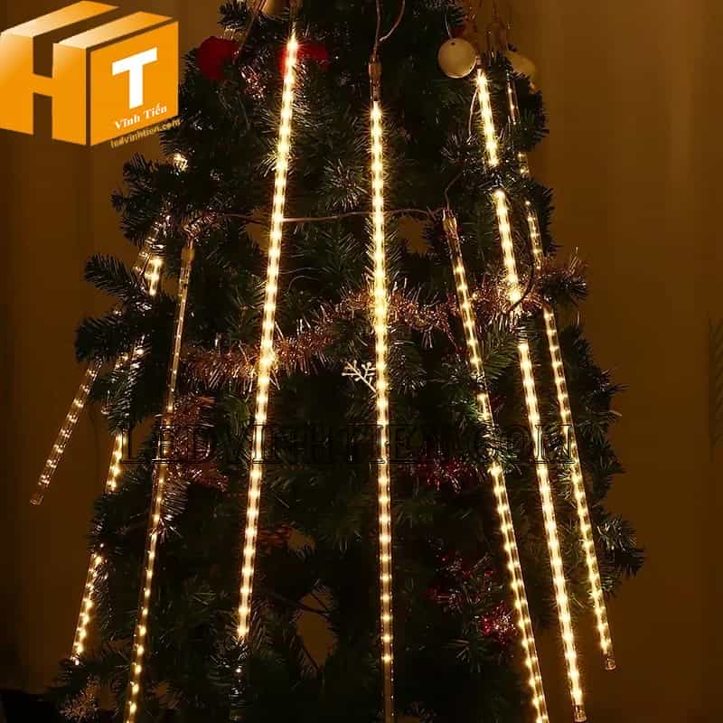 Đèn led sao băng chống nước màu vàng