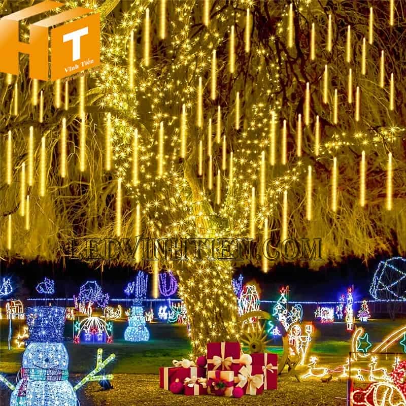 Đèn led sao băng màu vàng chống nước