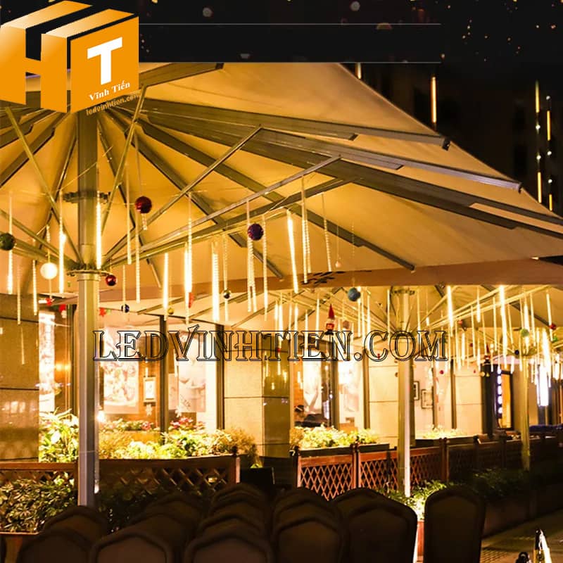 Đèn led giọt nước sao băng ánh sáng xanh dương