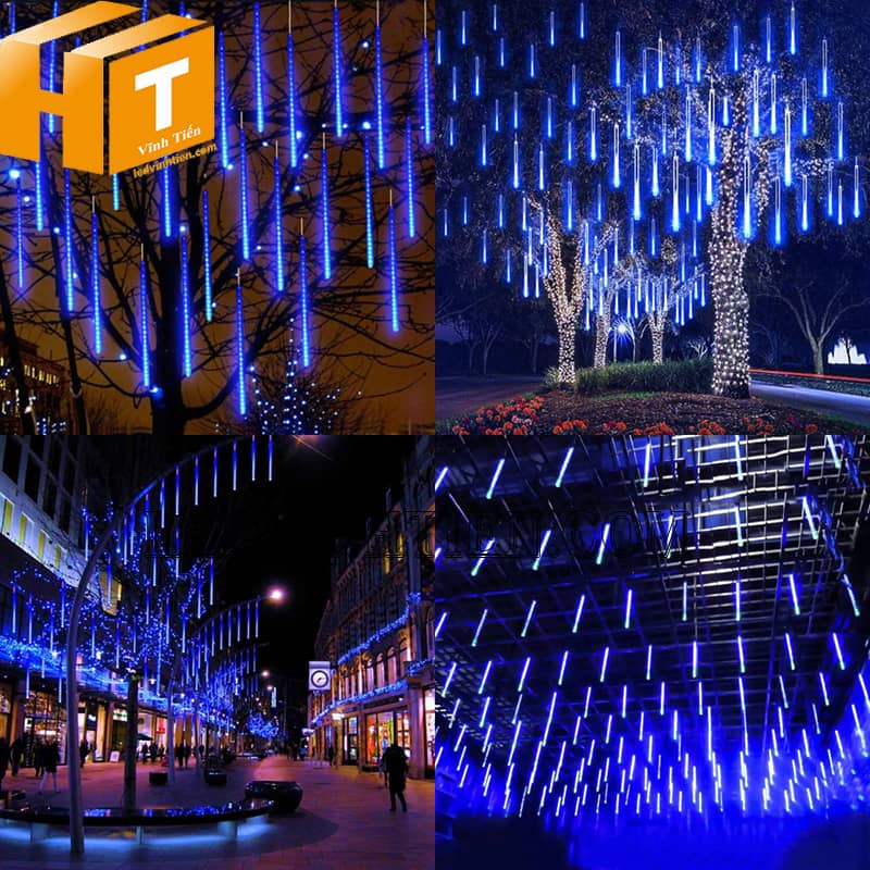 Đèn led sao băng 80cm màu xanh dương