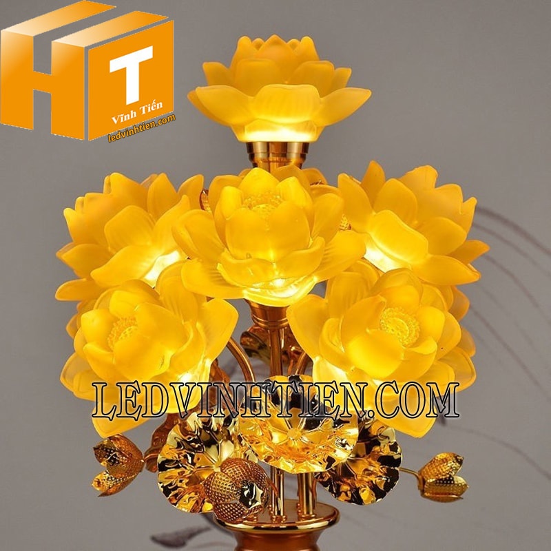 Đèn led hoa sen 9 bông siêu sáng