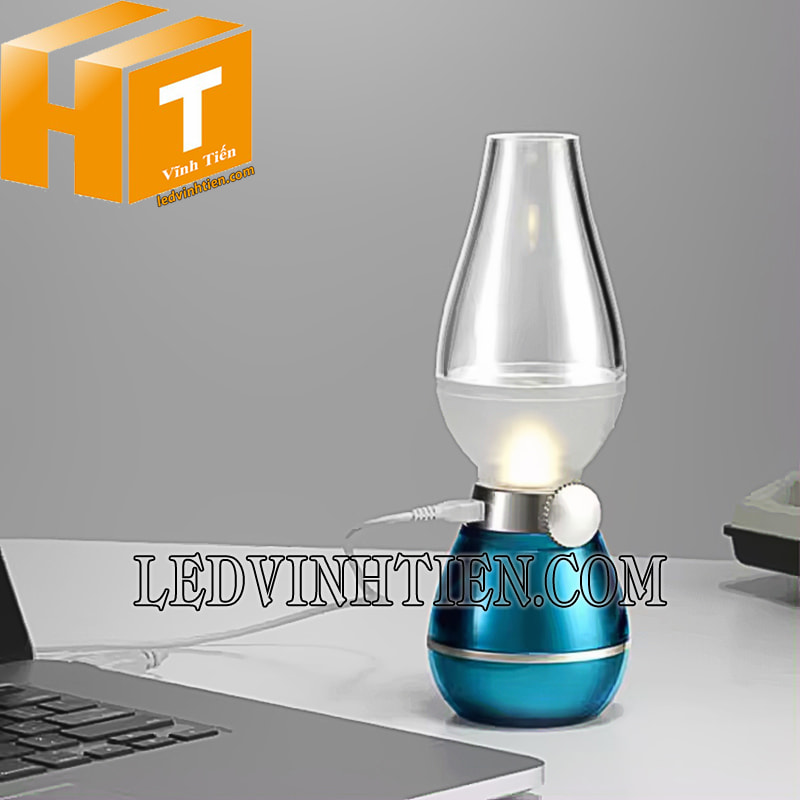 Đèn dầu led sử dụng pin sạc