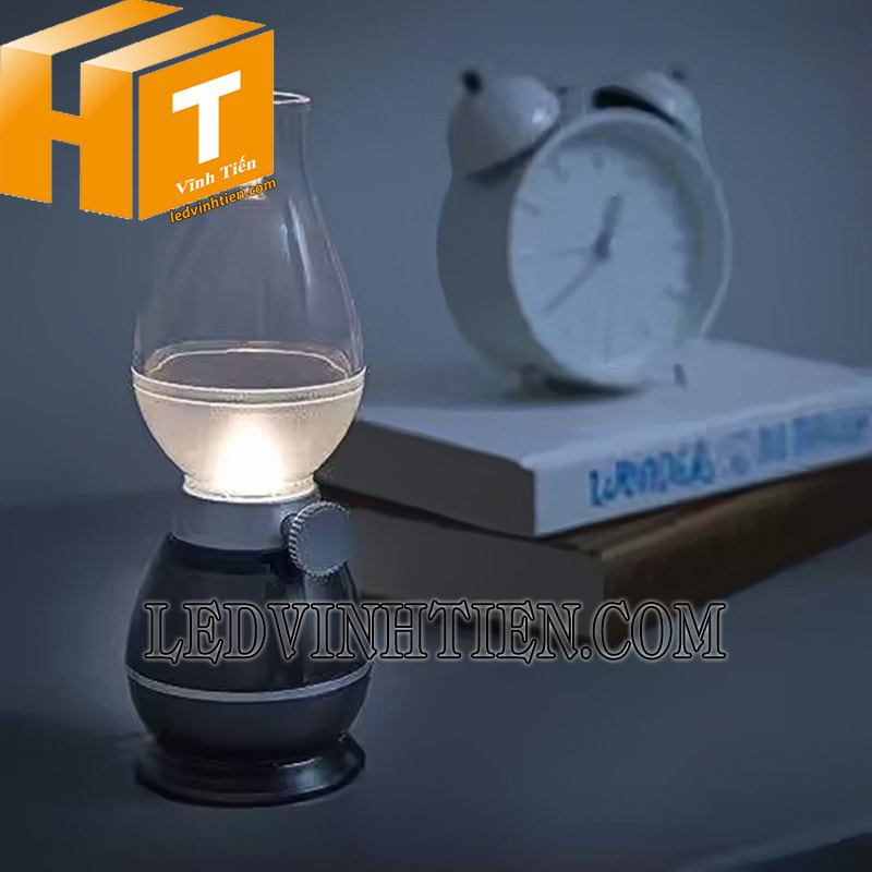 Đèn dầu pin sạc thổi tắt