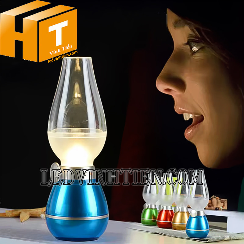 Đèn dầu sạc thổi tắt thông minh