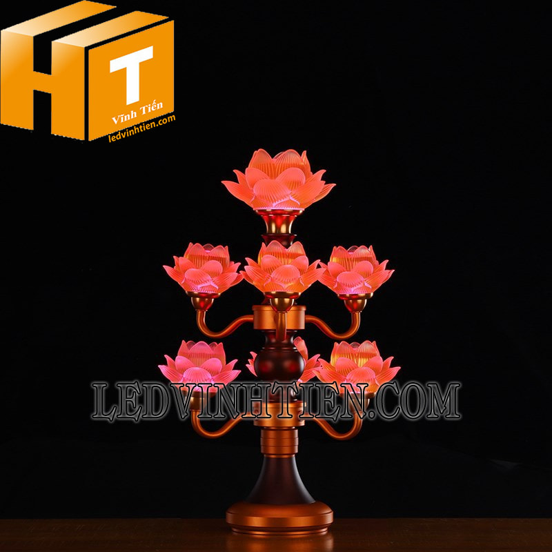 Cây đèn hoa sen 7 bông giá rẻ
