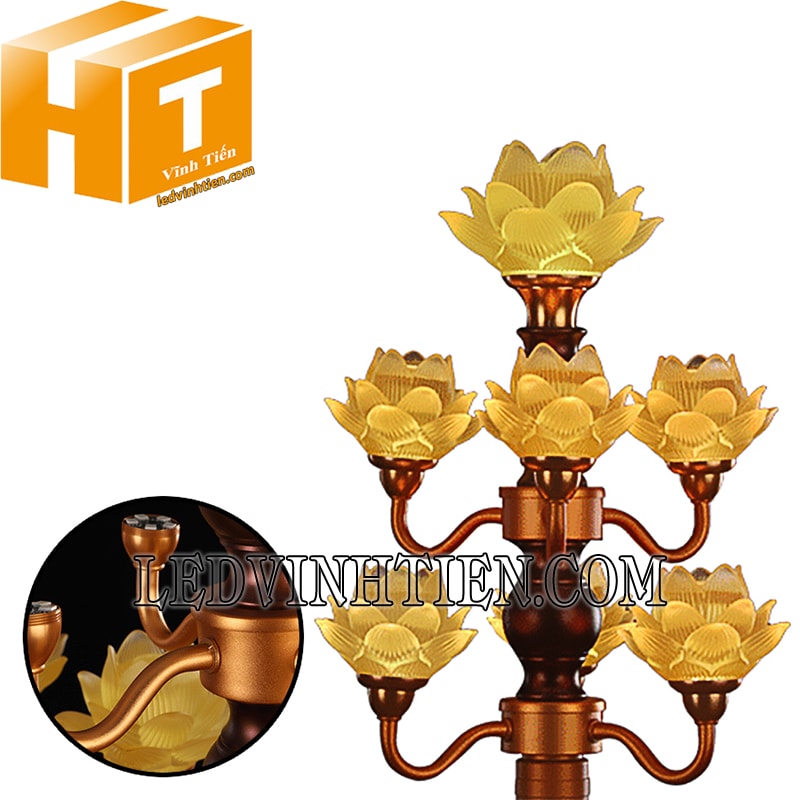 Đèn hoa sen 7 bông loại tốt