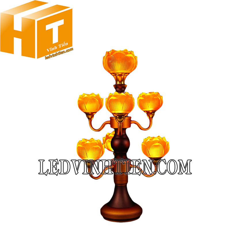 Đèn led hoa sen 7 bông