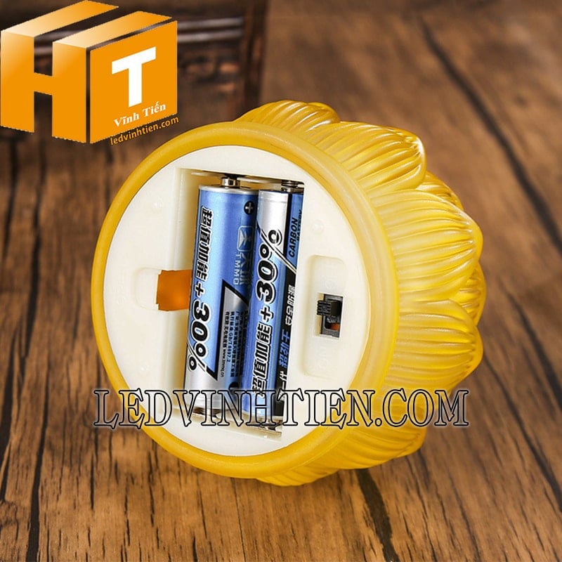 Nến hoa sen dùng pin 2A