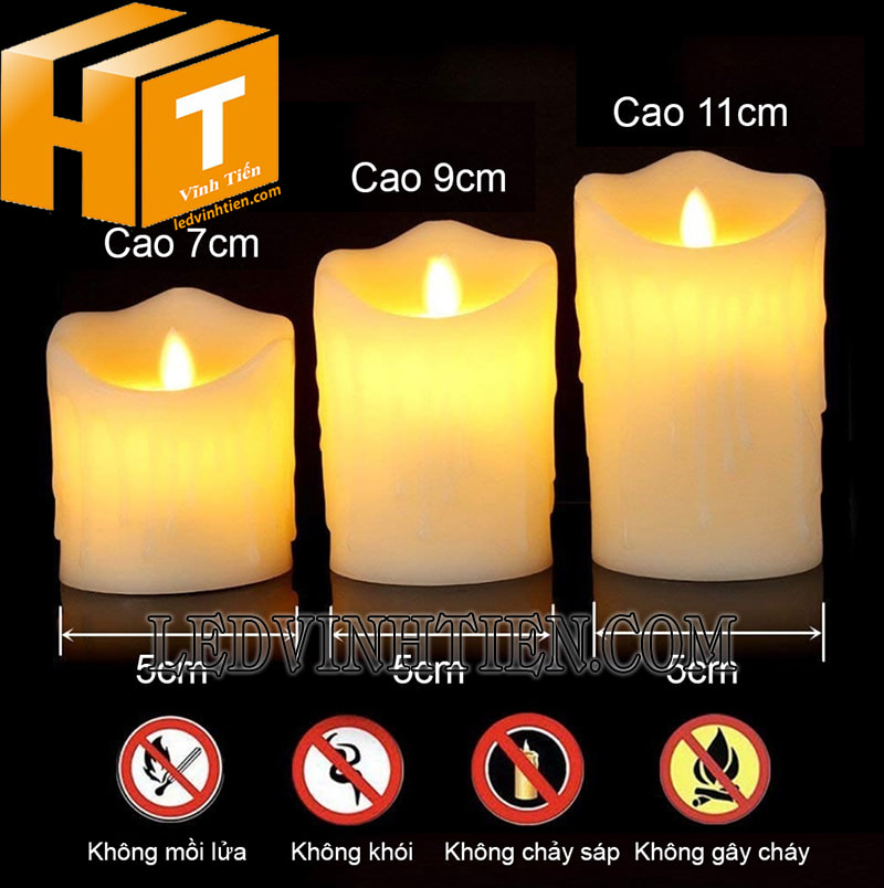 Led ngọn nến điện tử dùng pin loại tốt