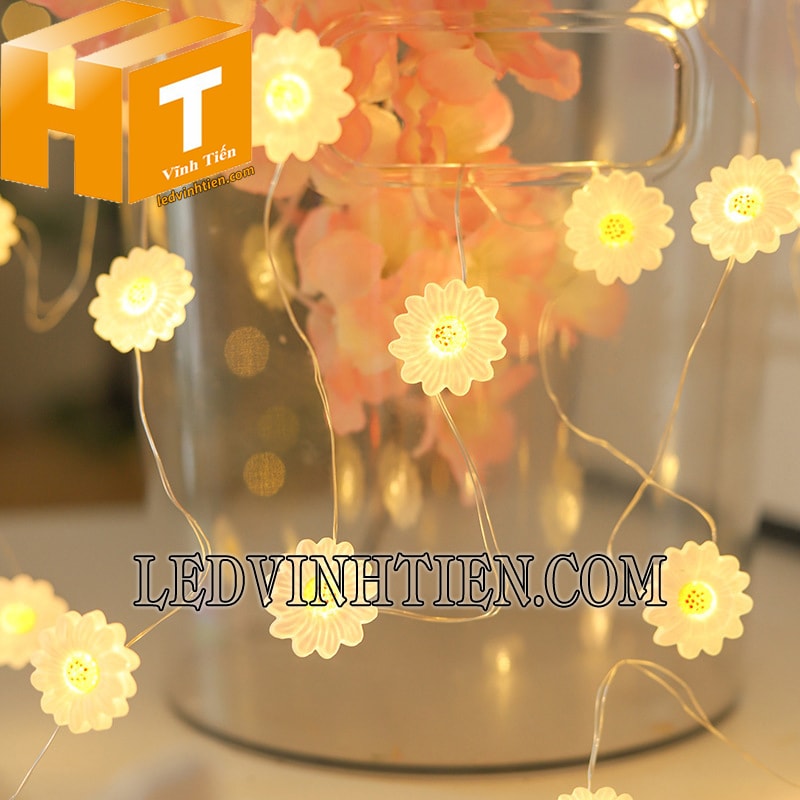 Dây đèn led 2m hình hoa cúc