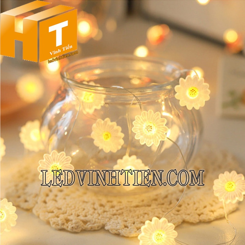 Dây đèn led hoa cúc 2 mét