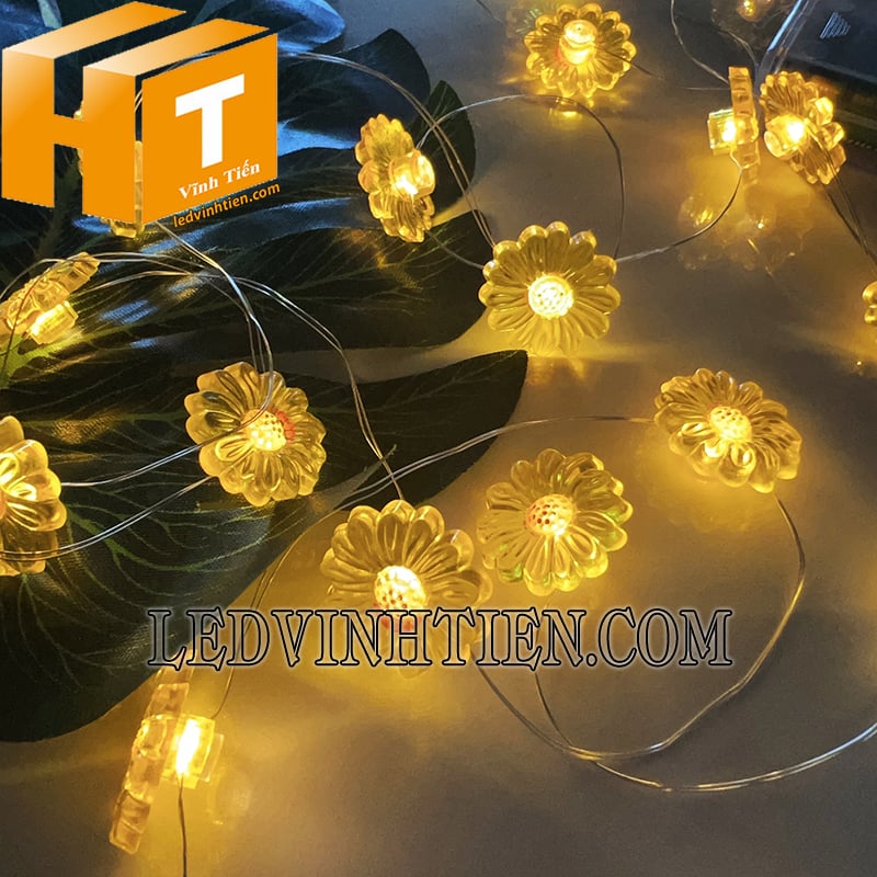 Dây led hình hoa cúc 2 mét siêu sáng