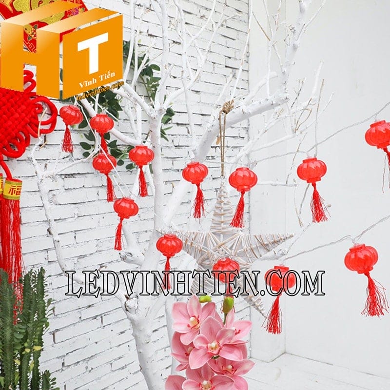 Dây đèn lồng led 2m dùng pin