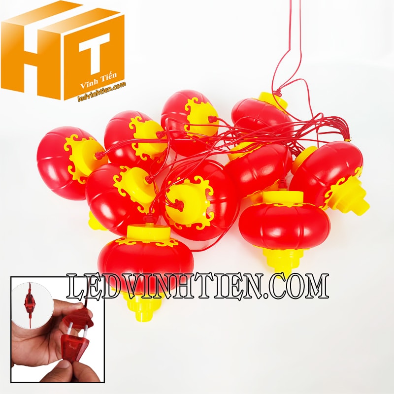 Dây led đèn lồng 5 mét 10 bóng