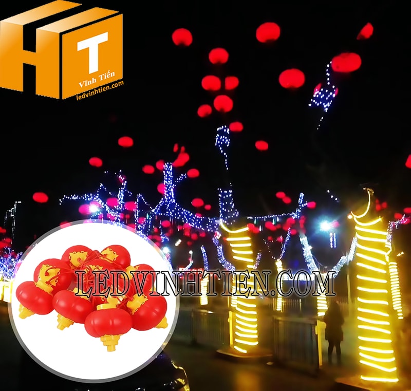 Dây lồng đèn led màu đỏ siêu sáng
