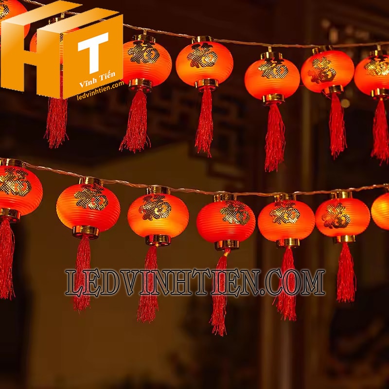 Dây led đèn lồng 5m 16 bóng tròn