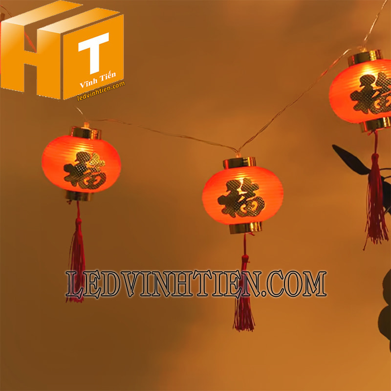 Dây led lồng đèn đỏ 5m 16 bóng