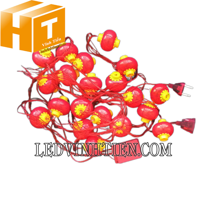 Dây led lồng đèn 20 bóng màu đỏ