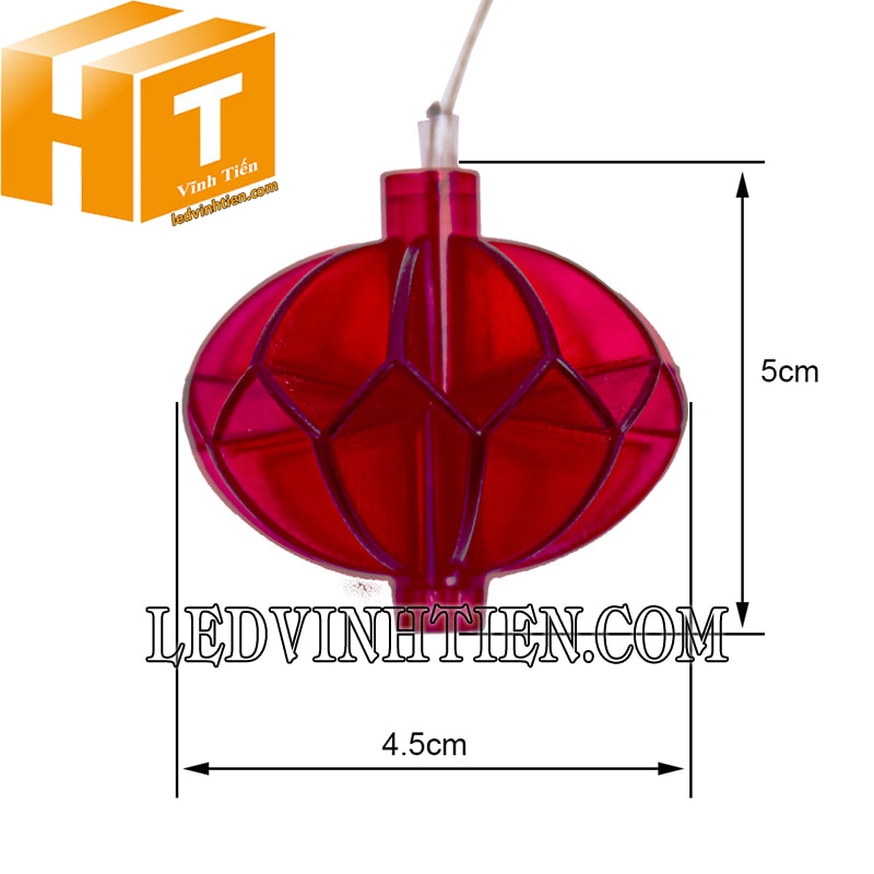 Dây đèn lồng led màu đỏ loại tốt