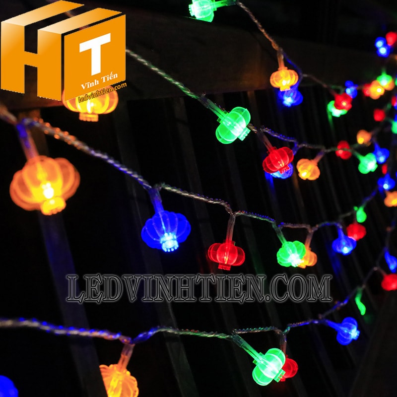 Dây led đèn lồng khía 5m đủ màu
