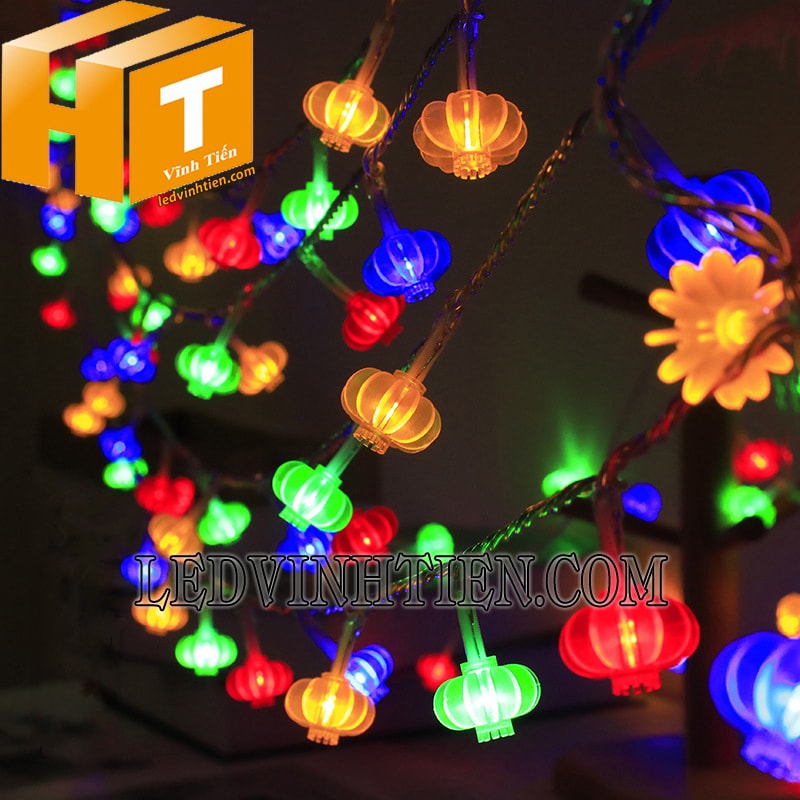 Dây led lồng đèn khía 5 mét đủ màu