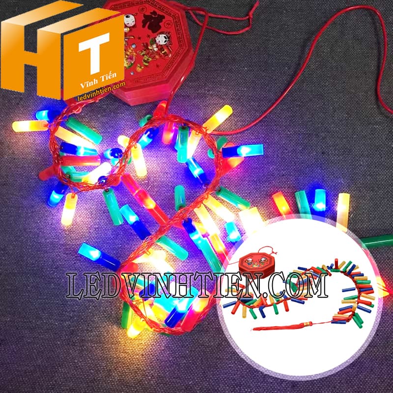 Dây pháo tép led đủ màu 1m