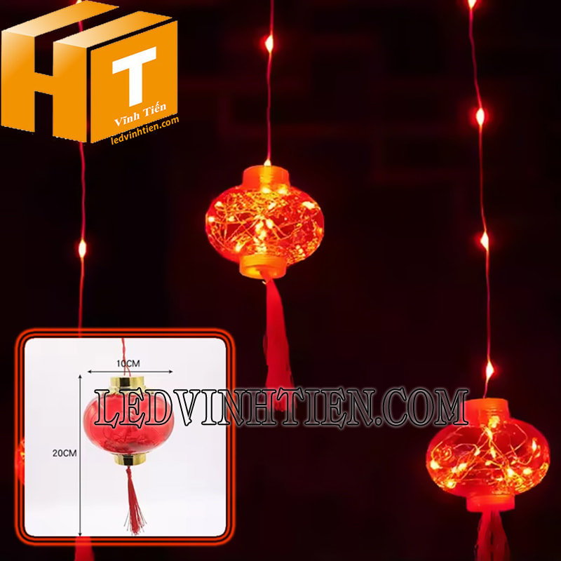 Dây led lồng đèn thả mành