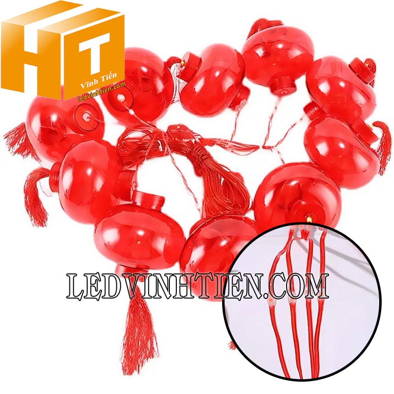 Dây led rèm lồng đèn 3 mét 10 bóng