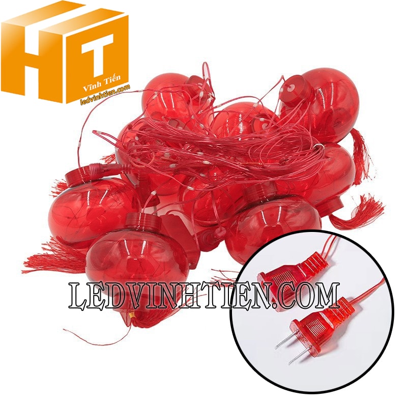 Dây led thả rèm lồng đèn