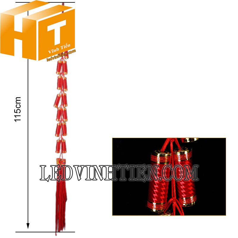 Dây pháo tép nhựa màu đỏ