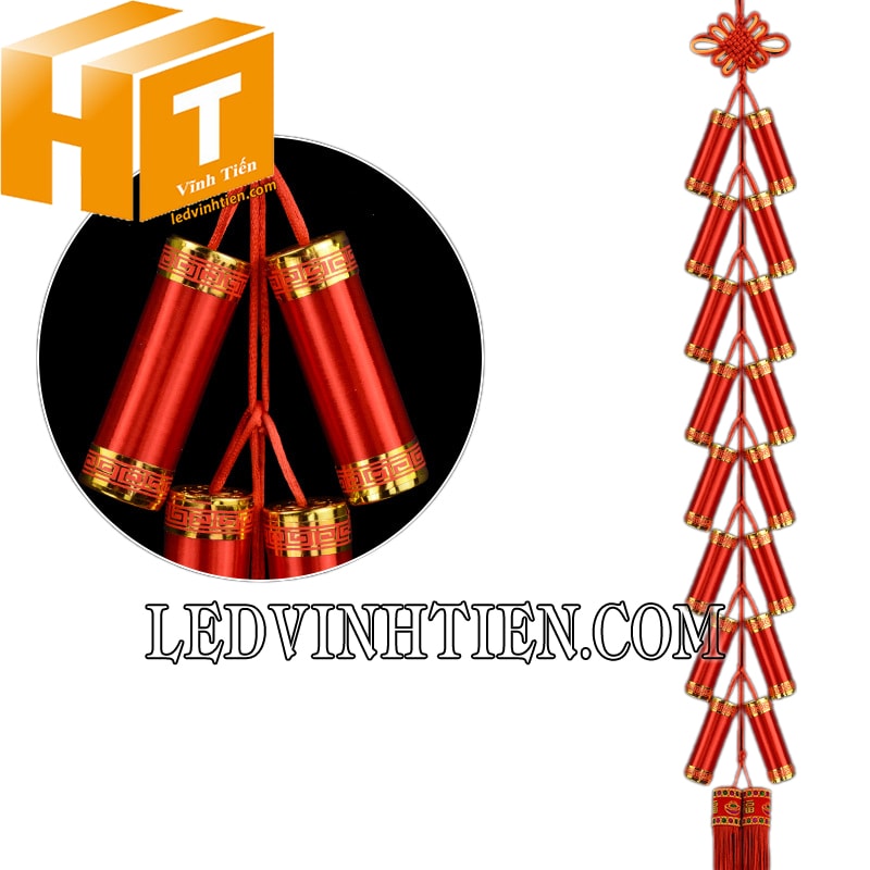 Dây treo pháo tép màu đỏ