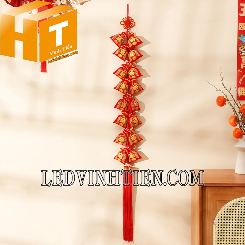 Dây treo tài lộc 16 túi giá rẻ