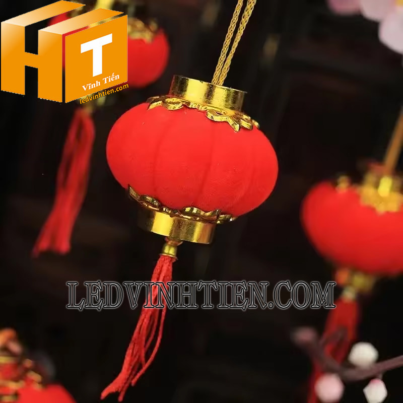 Đèn lồng bọc vải nhung giá rẻ